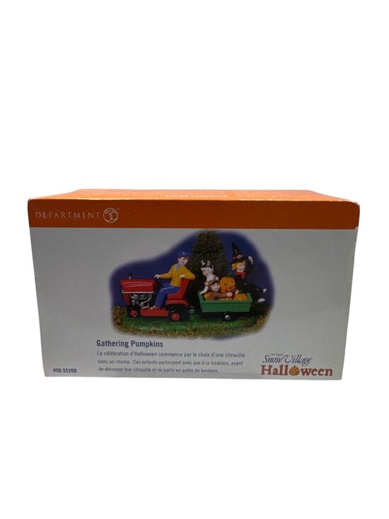 Department 56 Other - Halloween Collectible Figurine Department 56 Ceramic Gathering Pumpkins Scene